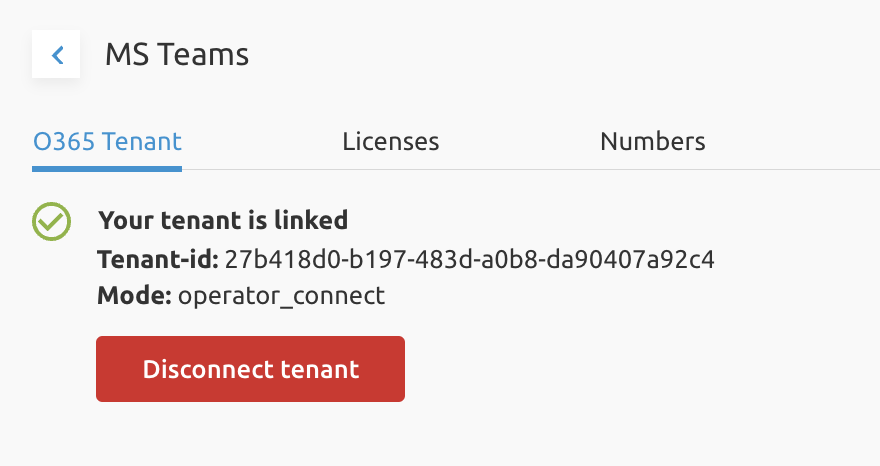 MS Teams tenant