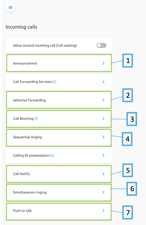 Advanced features